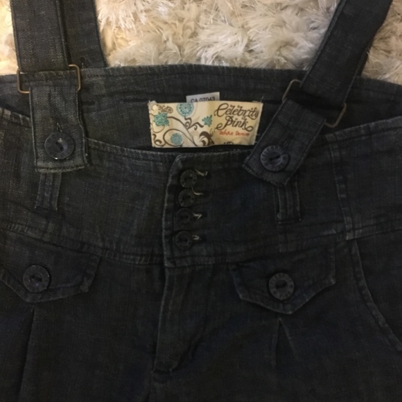 ✅ Vintage soft denim suspender pants - Picture 4 of 7